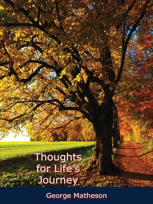 cover image of Thoughts for Life's Journey